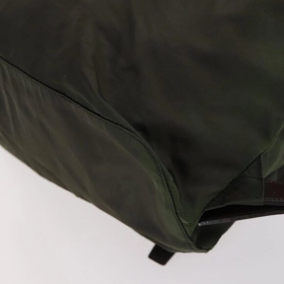 PRADA Backpack Nylon Khaki Silver Auth 147403 - Picture 5 of 16